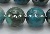 CCS18 15.5 inches 20mm round natural chrysocolla gemstone beads