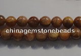 CCS351 15.5 inches 6mm round AB grade natural golden sunstone beads