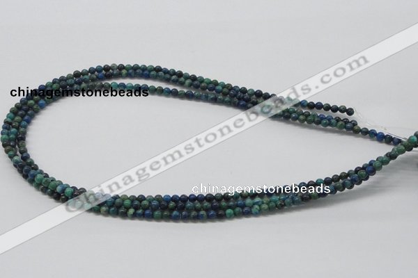 CCS50 16 inches 4mm round dyed chrysocolla gemstone beads wholesale