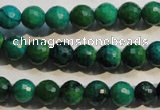 CCS602 15.5 inches 8mm faceted round dyed chrysocolla gemstone beads