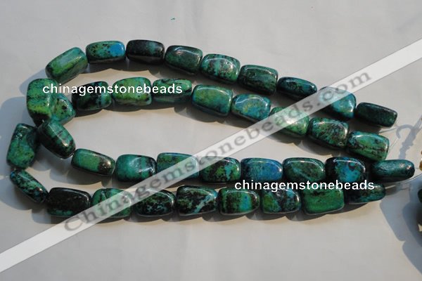 CCS648 15.5 inches 14*20mm nuggets dyed chrysocolla gemstone beads