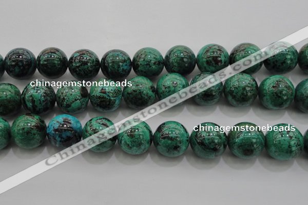 CCS808 15.5 inches 20mm round natural Chinese chrysocolla beads
