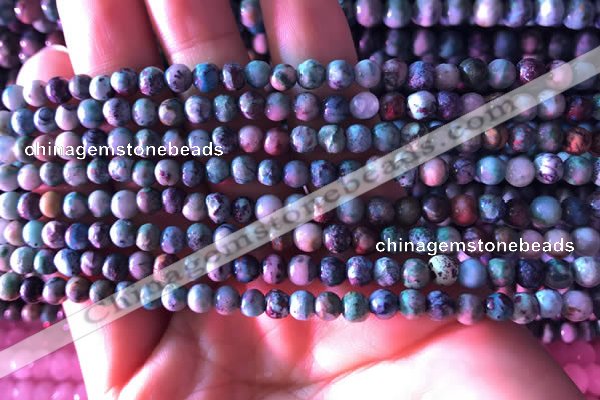 CCS850 15.5 inches 4mm round natural chrysocolla beads wholesale