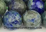 CCS922 15 inches 10mm faceted round chrysocolla beads wholesale