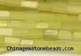 CCU1107 15 inches 2*4mm cuboid olive jade beads
