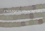 CCU22 15.5 inches 5*5mm cube rainbow fluorite beads wholesale