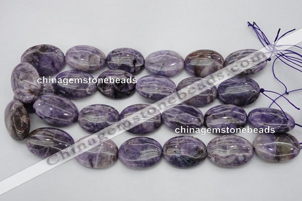 CDA303 15.5 inches 22*30mm oval dyed dogtooth amethyst beads