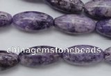 CDA330 15.5 inches 10*20mm rice dyed dogtooth amethyst beads