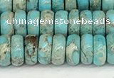 CDE1403 15.5 inches 2.5*6mm rondelle sea sediment jasper beads