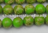 CDE2070 15.5 inches 12mm round dyed sea sediment jasper beads