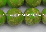 CDE2075 15.5 inches 22mm round dyed sea sediment jasper beads