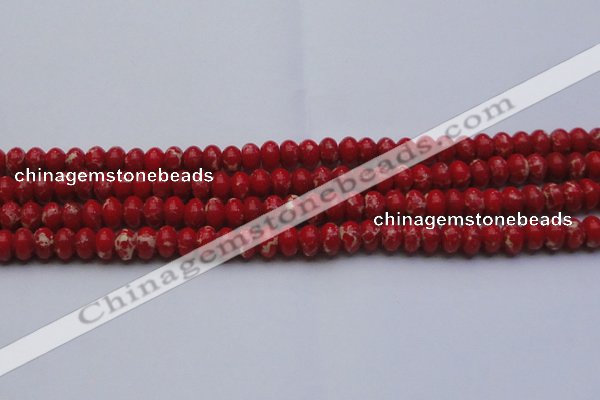 CDE2619 15.5 inches 10*14mm rondelle dyed sea sediment jasper beads