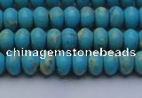CDE2640 15.5 inches 5*8mm rondelle dyed sea sediment jasper beads