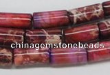 CDI34 16 inches 8*16mm column dyed imperial jasper beads wholesale