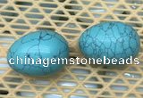 CDN342 35*50mm egg-shaped imitation turquoise decorations wholesale