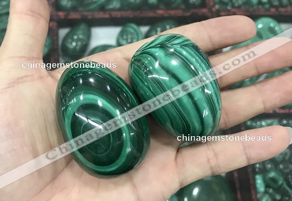 CDN38 32*50mm - 35*53mm egg-shaped natural malachite decorations