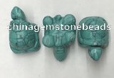 CDN435 28*45*22mm turtle imitation turquoise decorations wholesale