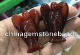 CDN499 35*50mm angel red agate decorations wholesale