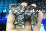 CDN517 33*65*45mm elephant dragon blood jasper decorations wholesale