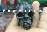 CDN556 35*50*40mm skull black labradorite decorations wholesale