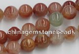 CDQ02 15.5 inches 10mm round natural red quartz beads wholesale