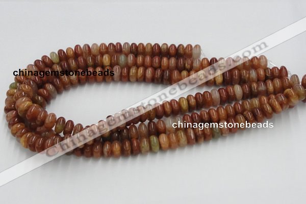 CDQ04 15.5 inches 6*12mm rondelle natural red quartz beads wholesale