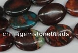 CDS209 15.5 inches 15*20mm oval dyed serpentine jasper beads