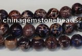 CDT362 15.5 inches 8mm round dyed aqua terra jasper beads