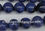 CDU105 15.5 inches 14mm round blue dumortierite beads wholesale