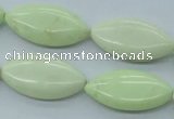 CEJ154 15.5 inches 15*30mm marquise Australia lemon jade beads