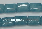 CEQ172 15.5 inches 12*16mm rectangle blue sponge quartz beads