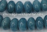 CEQ28 15.5 inches 10*16mm rondelle blue sponge quartz beads