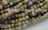 CFA01 15.5 inches 4mm round chrysanthemum agate gemstone beads
