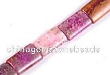 CFC33 15.5 inch 10*15mm rectangle fossil coral  beads Wholesale