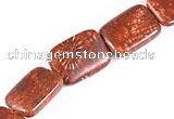 CFC39 15 inches 13*18mm rectangle fossil coral beads Wholesale