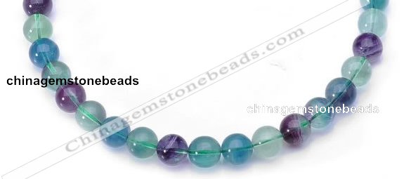 CFL13 16 inch A- grade 8mm round natural fluorite bead Wholesale