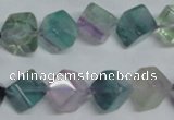CFL310 15.5 inches 8*8mm cube natural fluorite beads