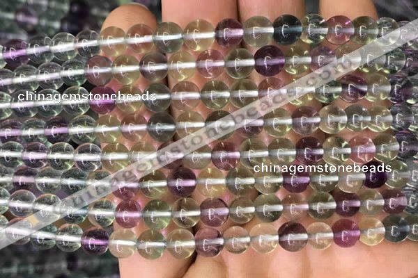 CFL586 15.5 inches 6mm round AAAAA grade fluorite gemstone beads