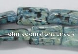 CFS116 15.5 inches 18*25mm rectangle blue feldspar gemstone beads