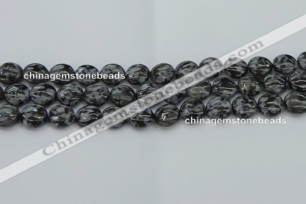 CFS312 15.5 inches 12mm flat round feldspar gemstone beads