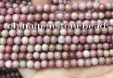 CFW45 15.5 inches 6mm round pink wooden jasper beads wholesale