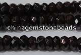 CGA458 15.5 inches 4*6mm faceted rondelle natural red garnet beads