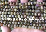 CGA705 15.5 inches 6mm faceted round green garnet beads