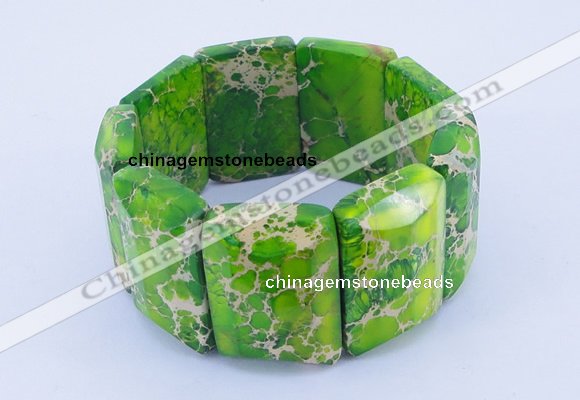 CGB160 8 inches fashion dyed imperial jasper gemstone stretchy bracelet