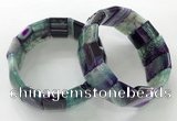 CGB3190 7.5 inches 15*25mm rectangle agate bracelets wholesale