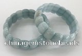 CGB3223 7.5 inches 12*20mm oval imitation aquamarine bracelets