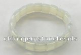 CGB3424 7.5 inches 12*15mm faceted rectangle opal bracelets