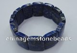 CGB512 8.5 inches 18*25mm rectangle natural lapis lazuli bracelet