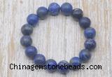 CGB5323 10mm, 12mm round lapis lazuli beads stretchy bracelets