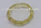 CGB670 7.5 inches 15*18mm lemon quartz bracelet wholesale